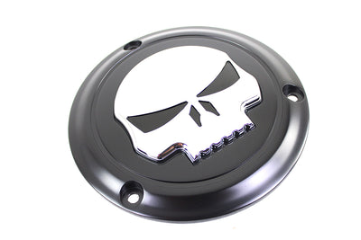 Black 3 Hole Skull Derby Cover