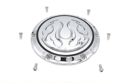 Chrome 6-Hole Flame Derby Cover