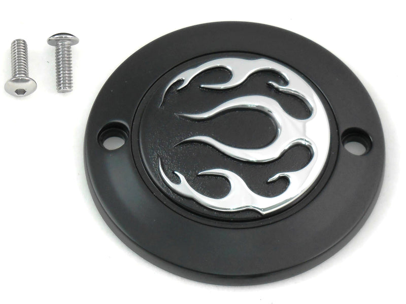 Black 2-Hole Flame Point Cover