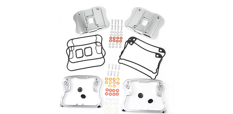 Top Rocker Box Cover and D-Ring Kit Chrome