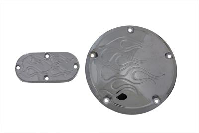 5-Hole Flame Derby and Oval Inspection Set Chrome