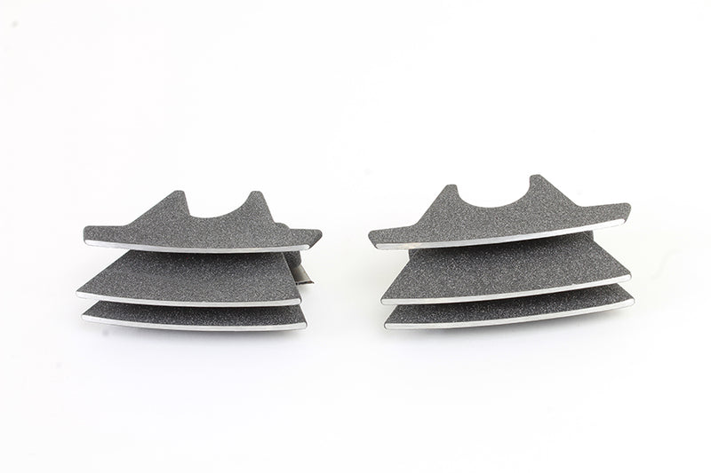 M8 Finned Spark Plug Cover Set Granite