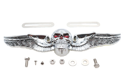 Skull Wing License Plate Ornament