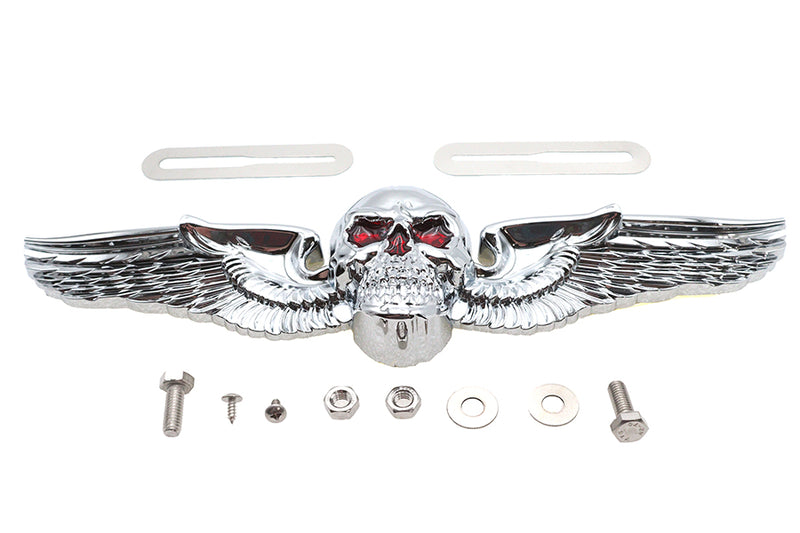 Skull Wing License Plate Ornament