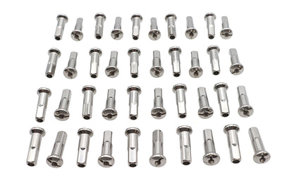 Spoke 40 Piece Stainless Steel Nipple Set