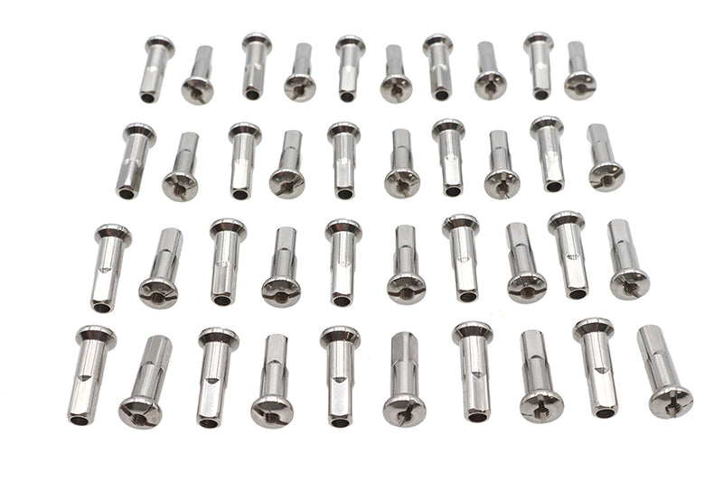 Spoke 40 Piece Stainless Steel Nipple Set