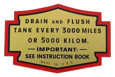 Oil Tank Decal Set