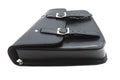 Brown Leather Two Buckle Saddlebag Left Side - 7455 — view 3