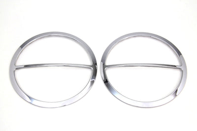 Chrome Cross Bar Front Speaker Grill Set