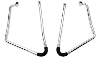 Chrome Adjustable Saddlebag Support Kit