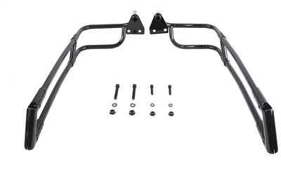 Black Saddlebag Rail Set