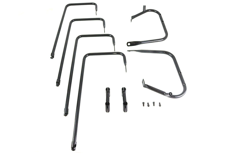 Black Saddlebag Rail