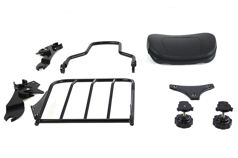 Gloss Black Sissy Bar and Rack