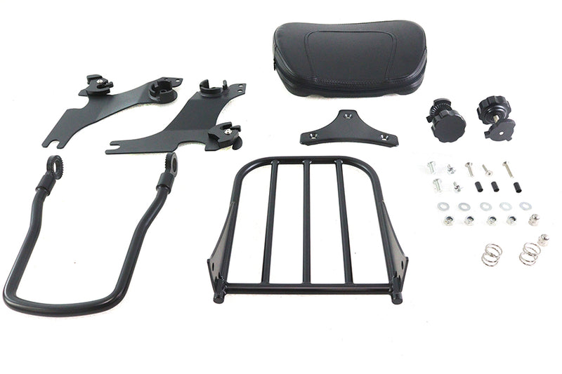 Gloss Black Sissy Bar and Rack