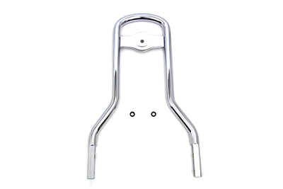 14-1/2 inch Mini Medallion Style Sissy Bar Upright Chrome