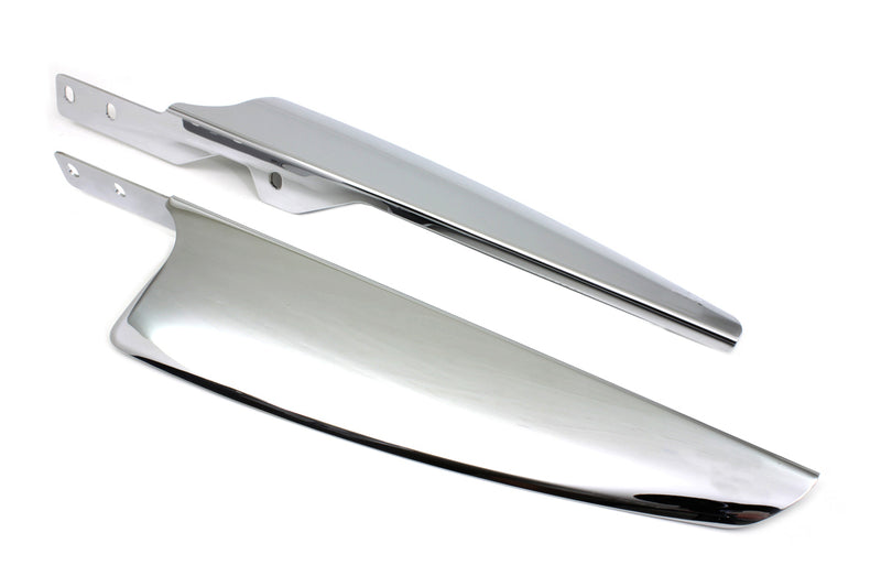 Chrome Windshield Deflector Set