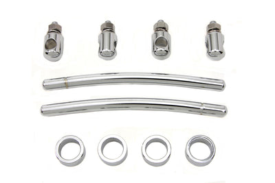 Chrome Front Fender Trim Rail Kit
