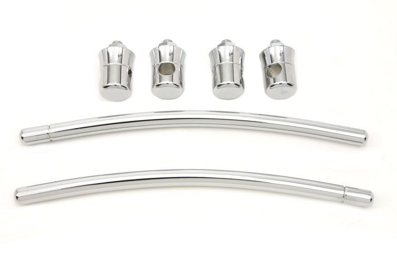 Chrome Front Fender Trim Rail Kit