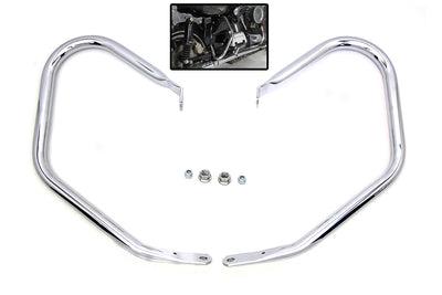 Chrome Rear Frame Bar Set