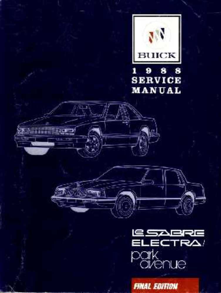 bishko automotive literature 1988 Buick Electra Lesabre Park Avenue Shop Service Repair Manual Book Engine