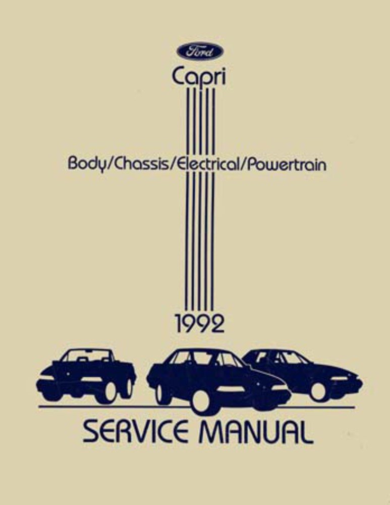 bishko automotive literature 1992 Mercury Capri Shop Service Repair Manual Book Engine Drivetrain Electrical
