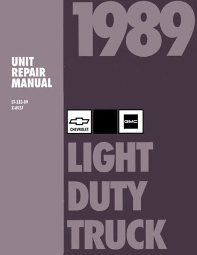 bishko automotive literature 1989 Chevy GMC C/K 10-30 Truck Overhaul Repair Rebuild Manual Book Instructions