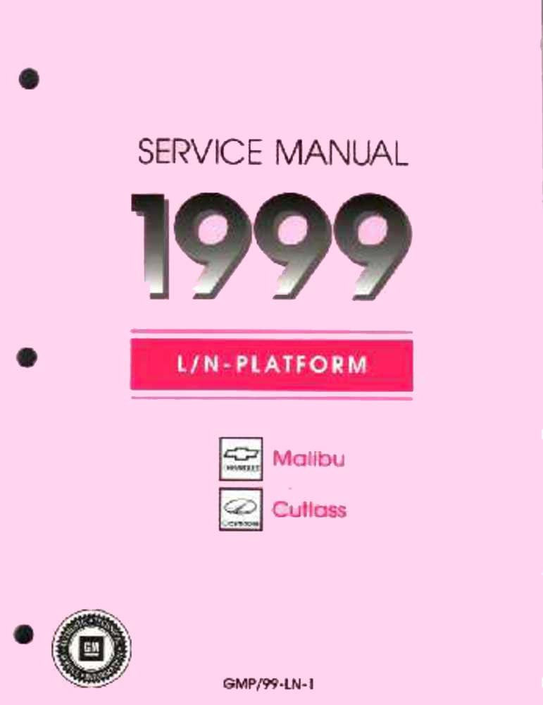 bishko automotive literature 1999 Malibu Cutlass Shop Service Repair Manual Book Engine Drivetrain Electrical