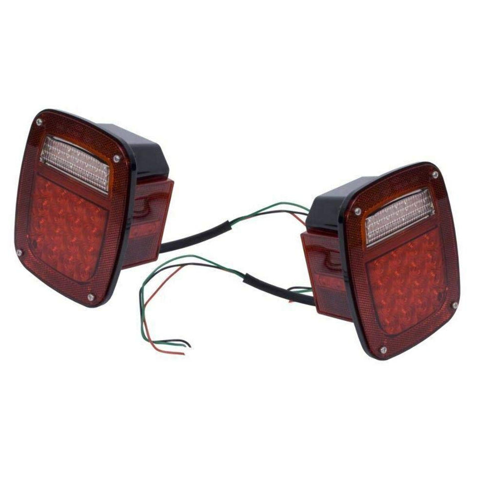 Rugged Ridge LED Tail Light Assembly Set for Jeep Wrangler & CJ (1976-2006)