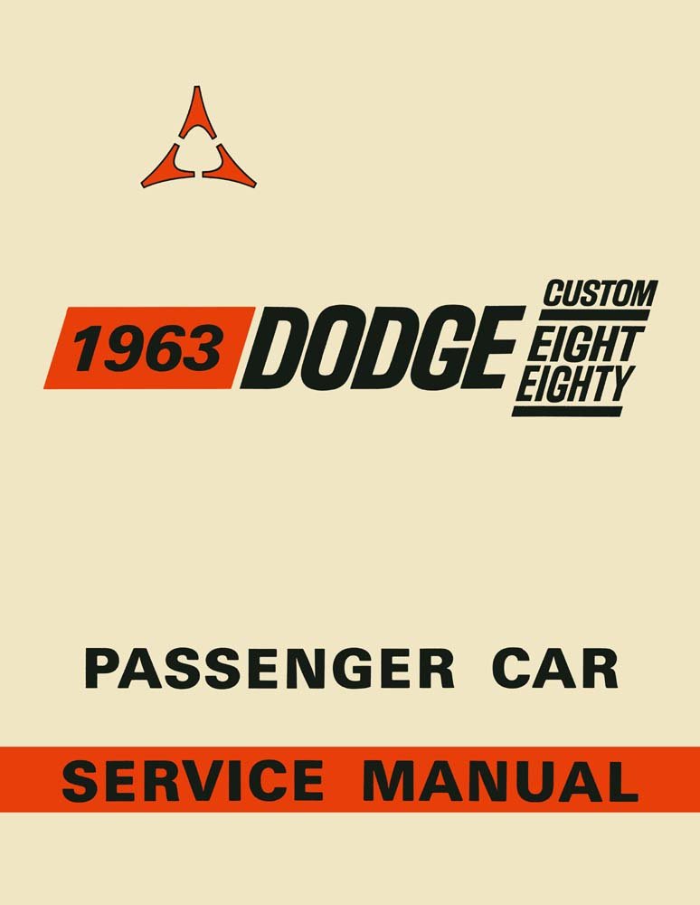 bishko automotive literature 1963 Dodge 880 Shop Service Repair Manual Book Engine Drivetrain Electrical OEM