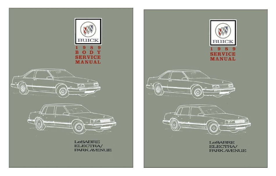 bishko automotive literature 1989 Buick Lesabre Electra Park Avenue Shop Service Repair Manual Book Engine