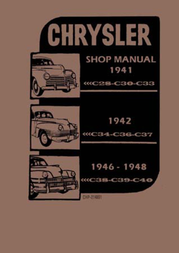 bishko automotive literature 1941 1944 1945 1946 1947 1948 Chrysler Shop Service Repair Manual Factory OEM