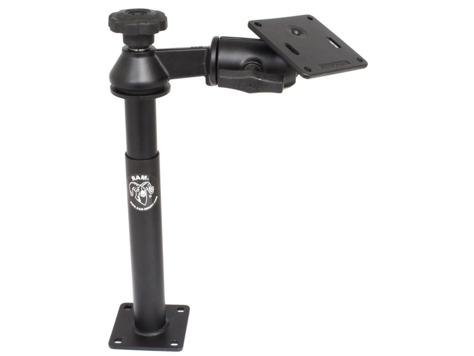 RAM MOUNTS (RAM-VP-SW2-89-2461 Single Swing Arm with 8" Male Tele-Pole, 9" Female Tele-Pole and 3.625" Square Base (75 mm X 75 mm Vesa)