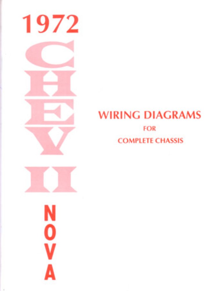 bishko automotive literature 1972 Chevrolet Nova Electrical Wiring Diagrams Schematics Mechanic OEM Book