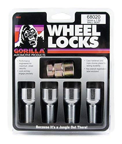 Gorilla Automotive 68020 Gg Bolt Lock Ball 14-1.50 Chr 32Mm