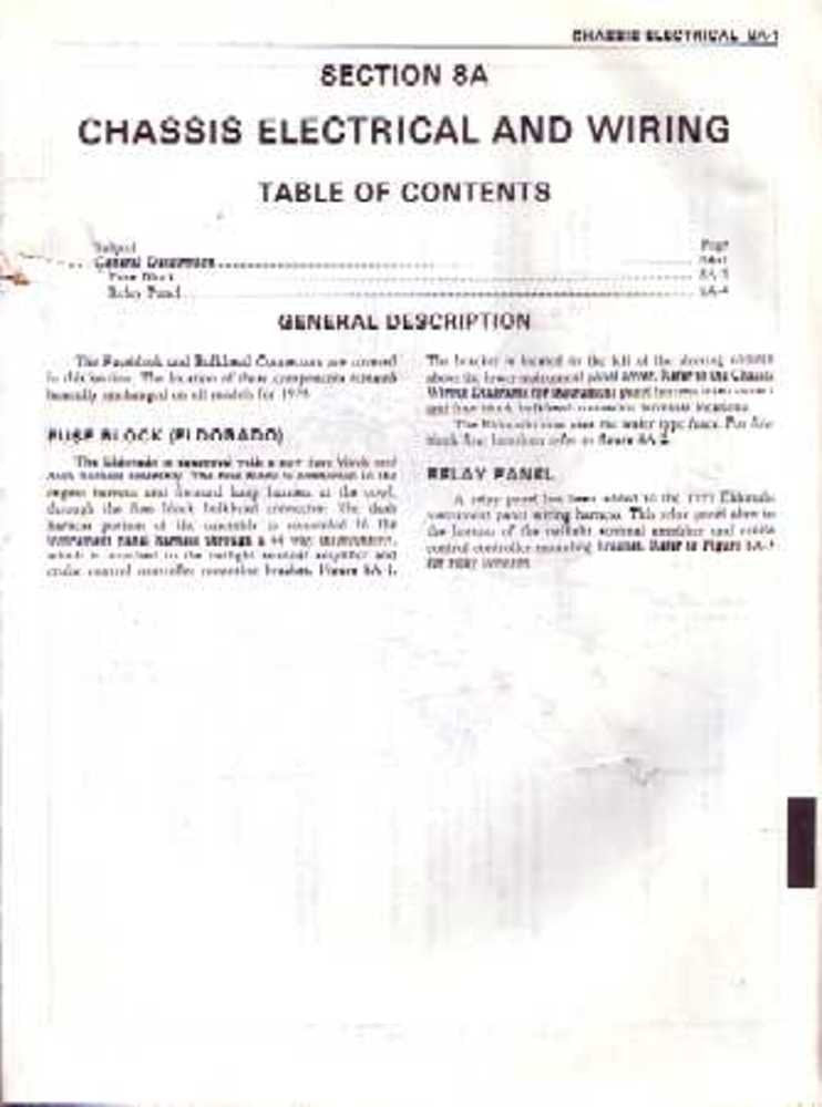 bishko automotive literature Wiring Diagrams Schematics Factory Specifications for The 1979 Cadillac