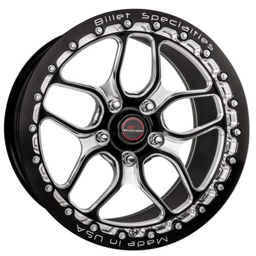 Billet Specialties BRSB25109065 Win Lite Single Beadlock Black Wheel Size: 15 x