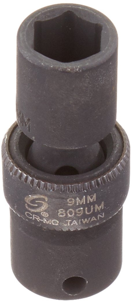 Sunex 809um 1/4-Inch Drive 9-Mm Universal Impact Socket