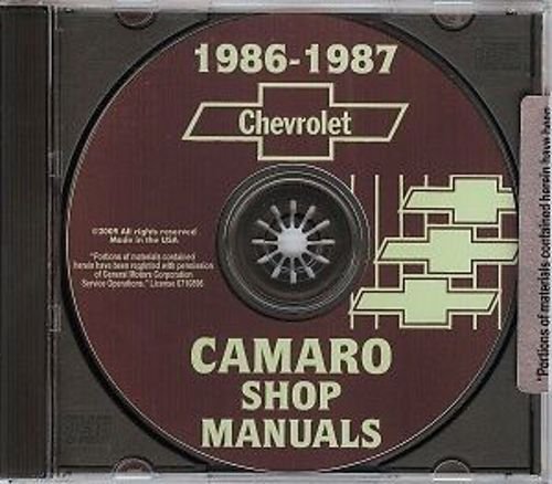 bishko automotive literature 1987 Chevrolet Camaro Shop Service Repair Manual CD Engine Drivetrain Electrical