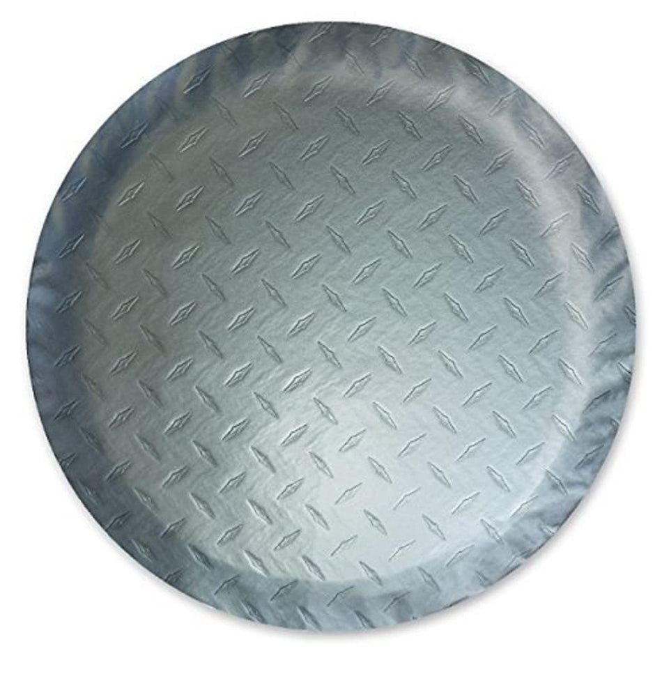 ADCO 9755 Silver Diamond Plated Steel Vinyl Spare Tire Cover F, (Fits 29 Diameter Wheel)