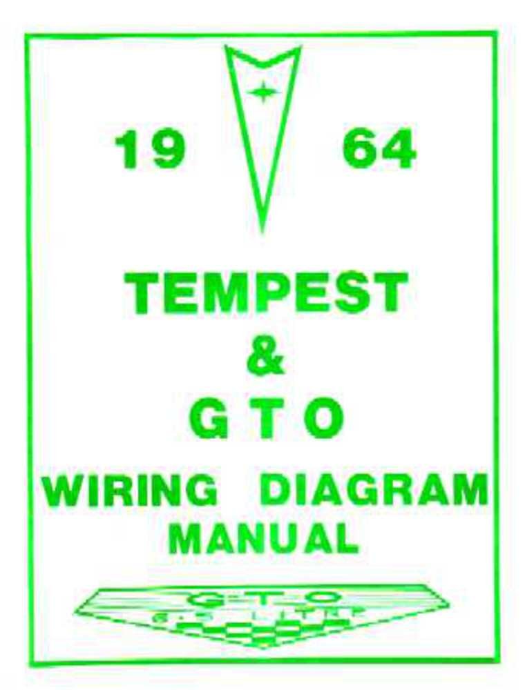bishko automotive literature 1964 Pontiac GTO Tempest Electrical Wiring Diagrams Schematics Manual Book OEM