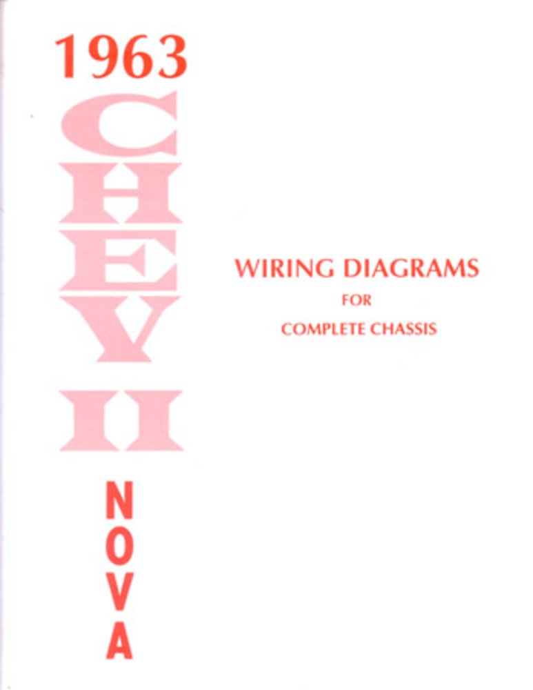 bishko automotive literature 1963 Chevrolet Chevy ll Nova Electrical Wiring Diagrams Schematics Mechanic Book