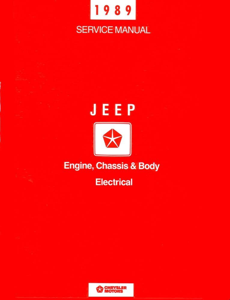 bishko automotive literature 1989 Jeep Cherokee Comanche Wrangler Shop Service Repair Manual Engine OEM