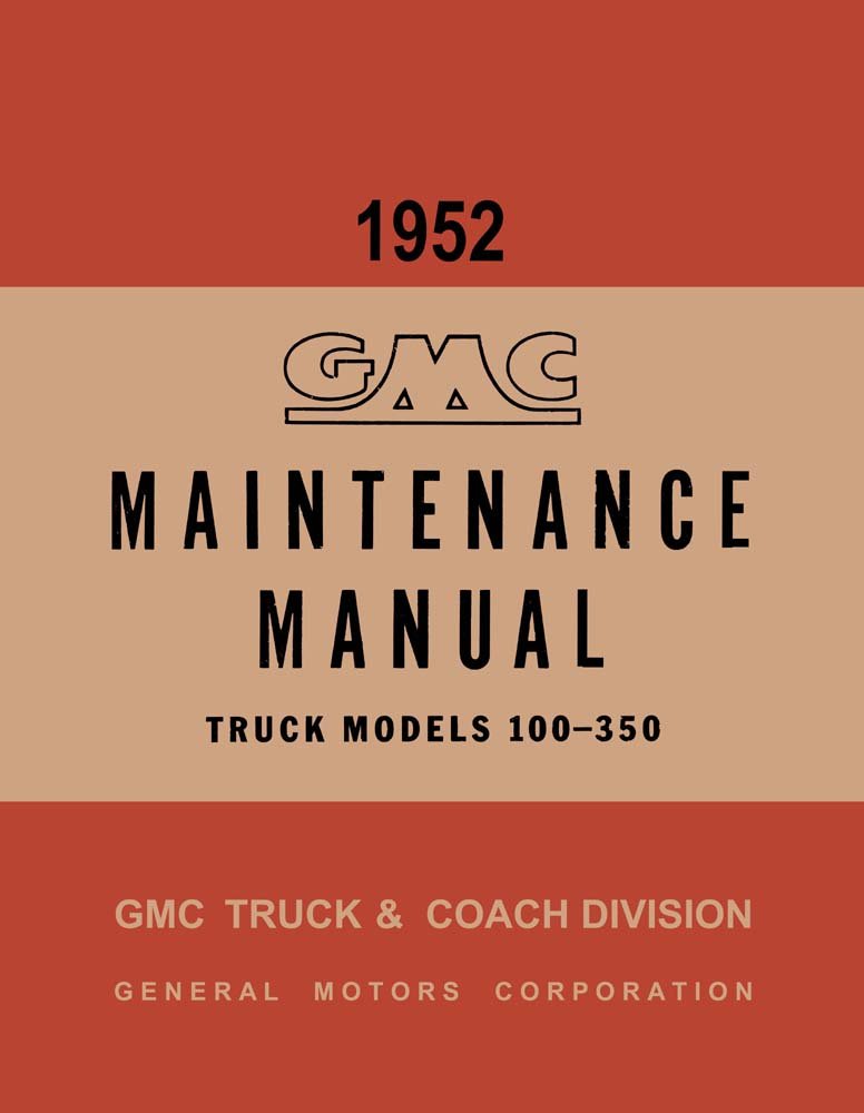 bishko automotive literature 1952 GMC Light Duty Truck Shop Service Repair Manual Book Engine Wiring OEM