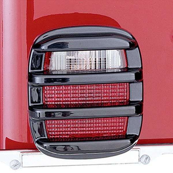 Rugged Ridge 11354.02 Light Cover Kit, Tail Light, Smoke; 76-06 Jeep CJ/Wrangler YJ/TJ