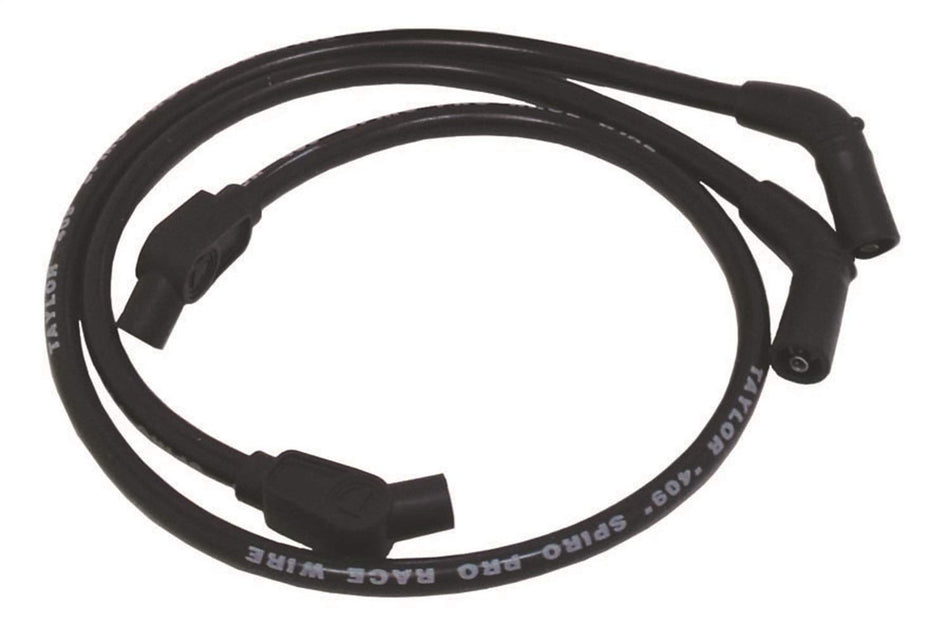 PERTRONIX Taylor Cable 13037 409 Spiro-Pro Motorcycle Ignition Wire Set Custom Fit Black 135 deg. Boot 409 Spiro-Pro Motorcycle Ignition Wire Set