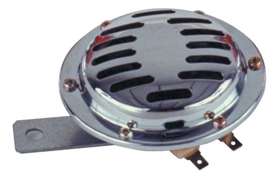 Wolo (270-2T) Chrome Disc Horn - 12 Volt, Low Tone