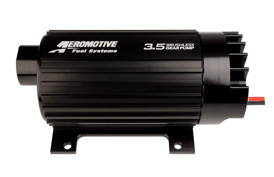 Aeromotive 11185 In-Line Brushless 3.5 Gear External Fuel Pump with Mounting Feet, 1 Pack