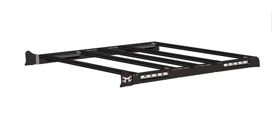 KC Hilites 9218 Performance Roof Rack Aluminum w/LED Light Mounts and Crossbars Performance Roof Rack