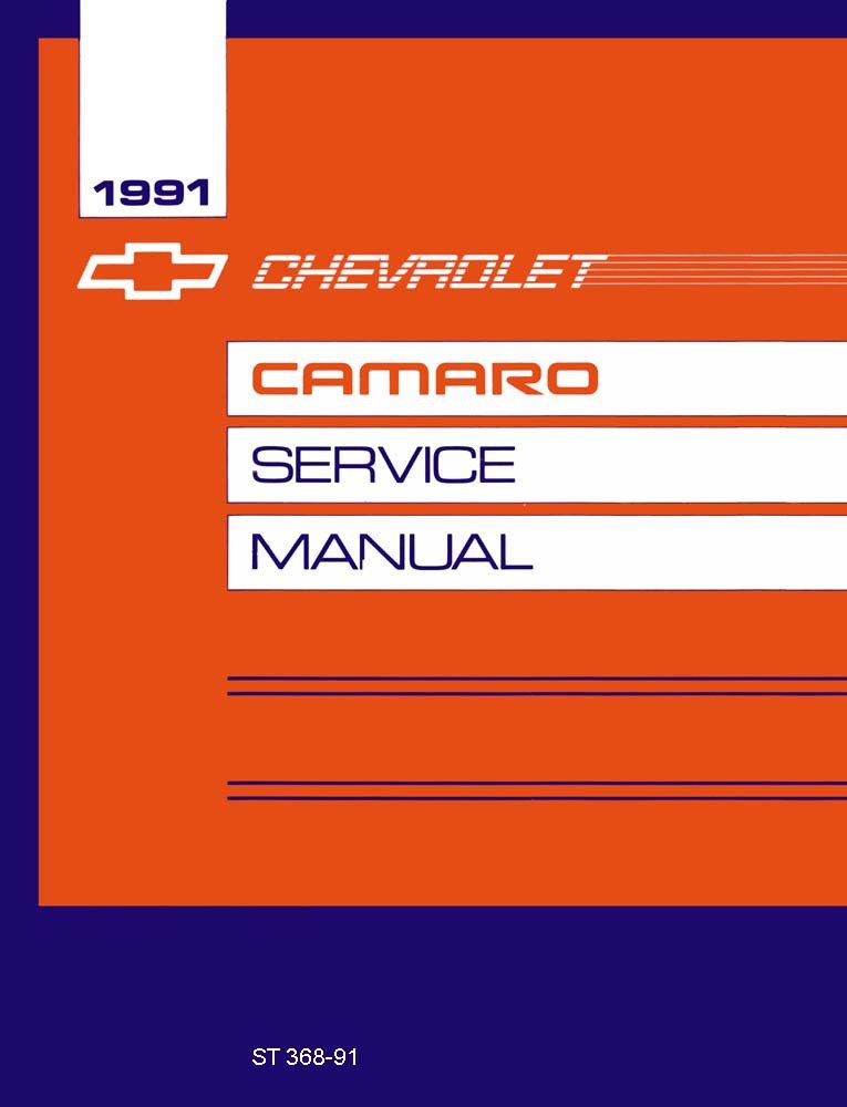 bishko automotive literature 1991 Chevrolet Camaro Shop Service Repair Manual Engine Drivetrain Electrical