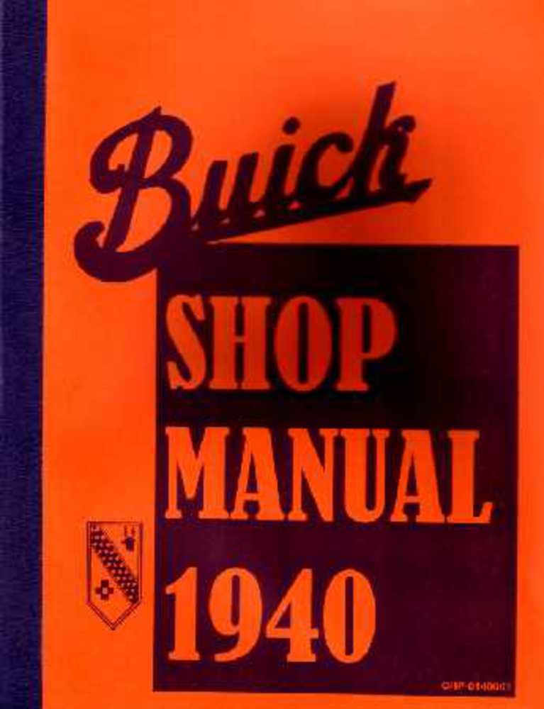 bishko automotive literature 1940 Buick Century Special Super Shop Service Repair Manual Book Engine
